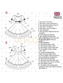 MOLDE VESTIDO HUASA RT 2223
