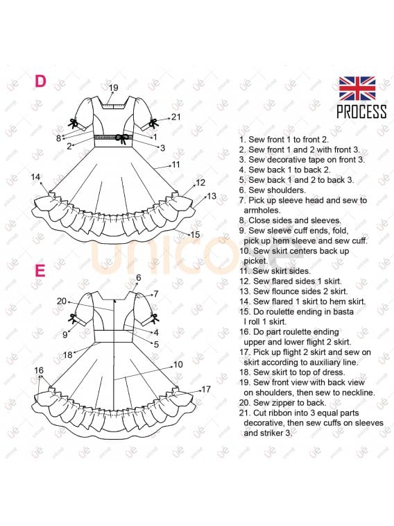 MOLDE VESTIDO HUASA RT 2223
