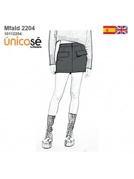 MOLDE FALDA SHORT MUJER 2204