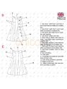 MOLDE VESTIDO TABLAS NIÑA 2205