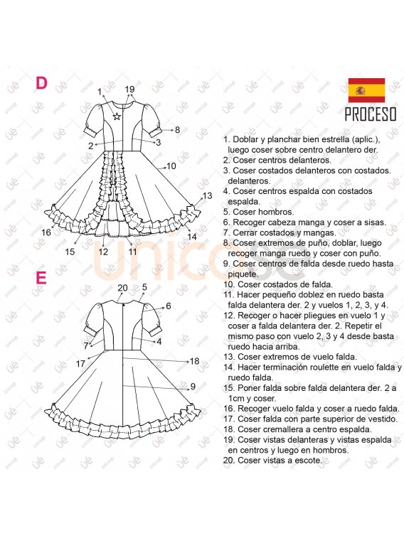 MOLDE VESTIDO HUASA RT 2224