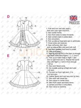 MOLDE VESTIDO HUASA RT 2224