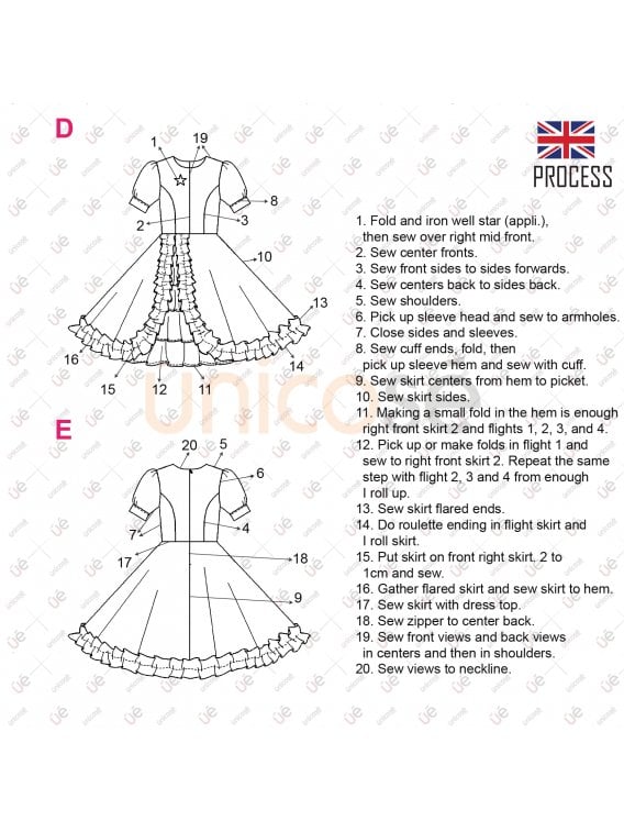 MOLDE VESTIDO HUASA RT 2224