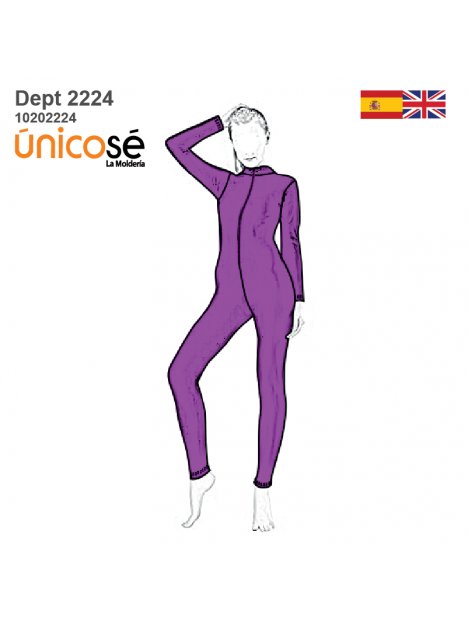 MOLDE DEPORTE CATSUIT MUJER 2224