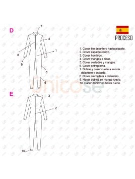 MOLDE DEPORTE CATSUIT MUJER 2224