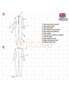 MOLDE DEPORTE CATSUIT MUJER 2224