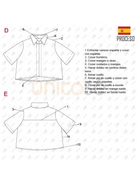 MOLDE BLUSA TORERA MUJER 2206