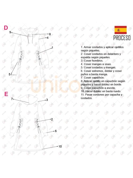 MOLDE VESTIDO CORTO MUJER 2213