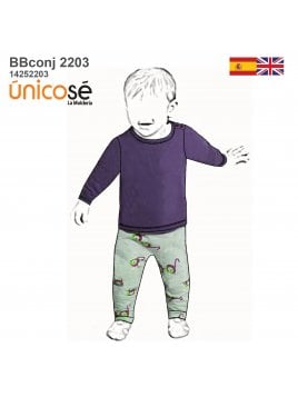 MOLDE CONJUNTO 2 PIEZAS BEBE 2203