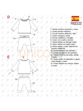 MOLDE CONJUNTO 2 PIEZAS BEBE 2203