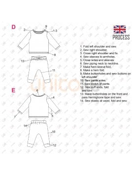 MOLDE CONJUNTO 2 PIEZAS BEBE 2203