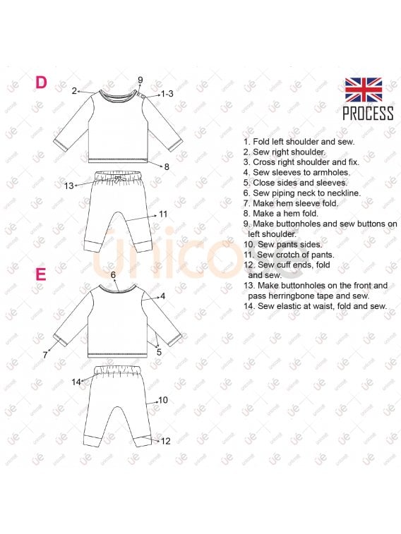 MOLDE CONJUNTO 2 PIEZAS BEBE 2203
