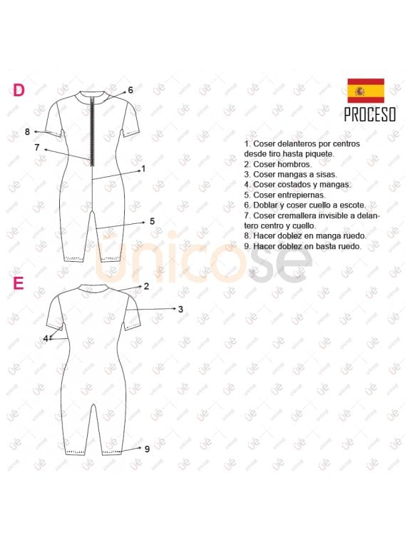 MOLDE DEPORTE CATSUIT MUJER 2232