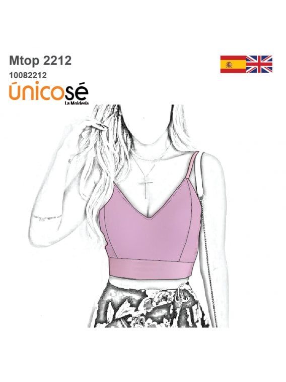 MOLDE TOP ESCOTE V MUJER 2212