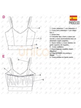 MOLDE TOP ESCOTE V MUJER 2212
