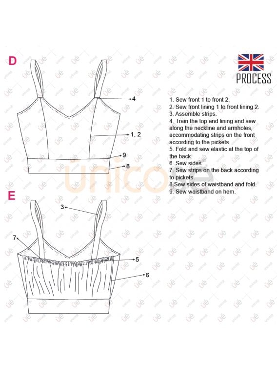 MOLDE TOP ESCOTE V MUJER 2212