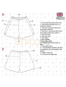 MOLDE SHORT DE BAÑO HOMBRE 2202