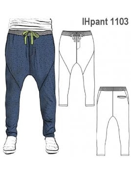 PANTALON BABUCHA NIÑO TOBILLO AJUSTADO,