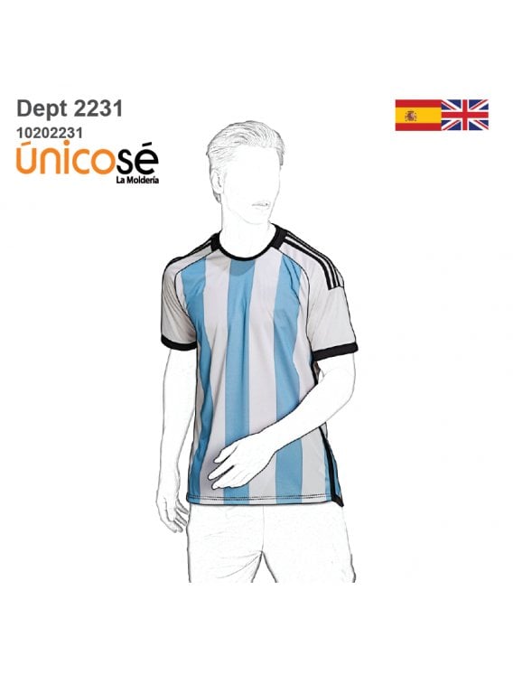 MOLDE DEPORTE CAMISETA FUTBOL 2231