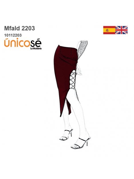 MOLDE FALDA TUBO MUJER 2203