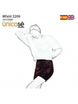 MOLDE FALDA MINI MUJER 2206