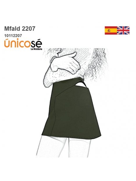 MOLDE FALDA MINI MUJER 2207