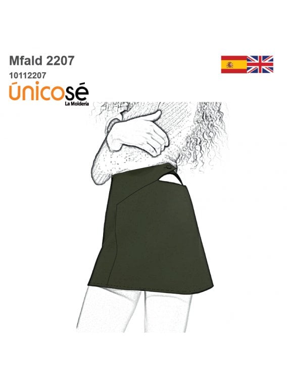 MOLDE FALDA MINI MUJER 2207