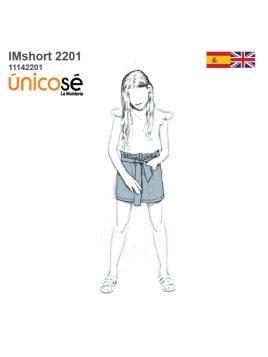 MOLDE SHORT BASICO NIÑA 2201