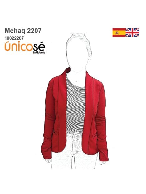 MOLDE CHAQUETA BLAZER MUJER 2207