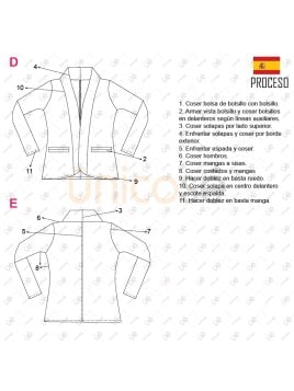 MOLDE CHAQUETA BLAZER MUJER 2207