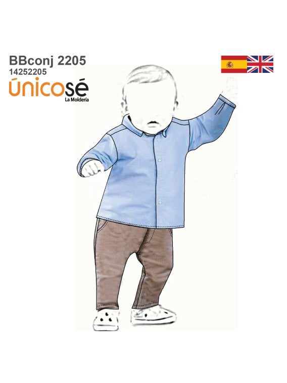 MOLDE CONJUNTO BASICO BEBE 2205