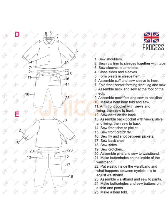 MOLDE CONJUNTO BASICO BEBE 2205