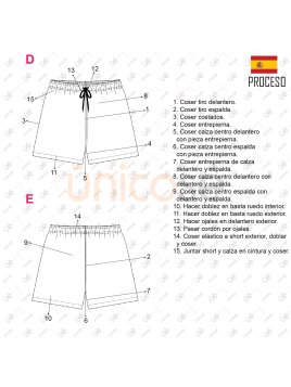 MOLDE TRAJE DE BAÑO NIÑO 2201