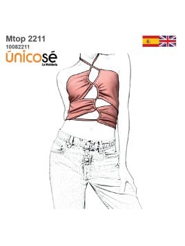 MOLDE TOP CON CRUCES MUJER 2211