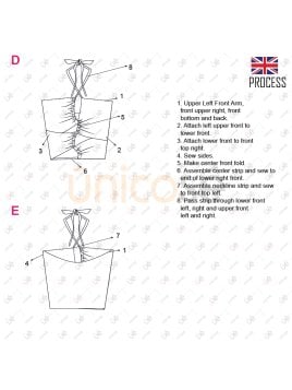 MOLDE TOP CON CRUCES MUJER 2211
