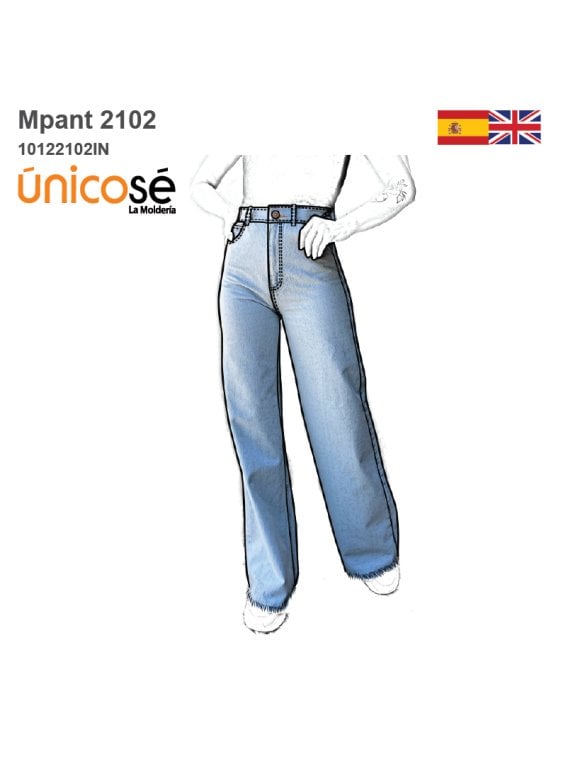MOLDE PANTALON JEANS MUJER 2102IN