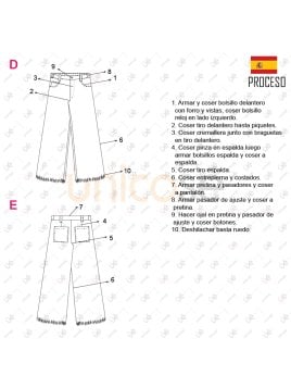 MOLDE PANTALON JEANS MUJER 2102IN