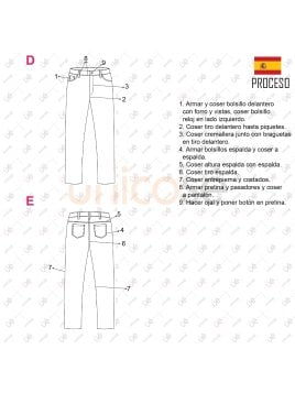 MOLDE PANTALON JEAN MUJER 10121902IN