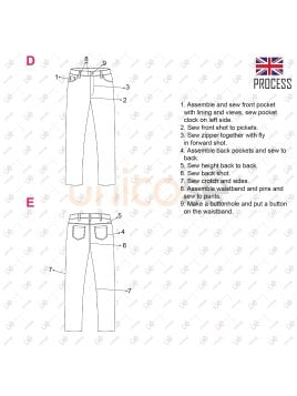 MOLDE PANTALON JEAN MUJER 10121902IN