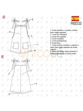 MOLDE ENTERITO CORTO MUJER 2209