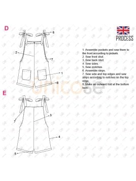 MOLDE ENTERITO CORTO MUJER 2209