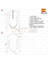MOLDE TRAJE DE BAÑO 1 PIEZA MUJER 2203