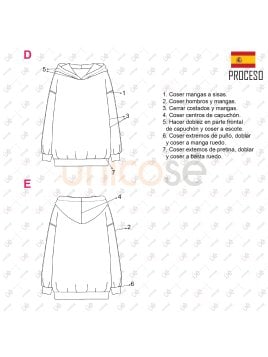 MOLDE POLERON OVERSIZE NIÑO 2201