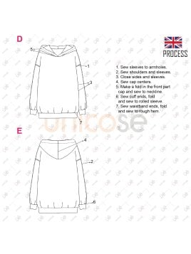 MOLDE POLERON OVERSIZE NIÑO 2201