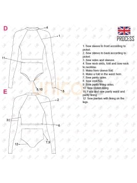 MOLDE TRAJE DE BAÑO 2 PIEZAS MUJER 2204