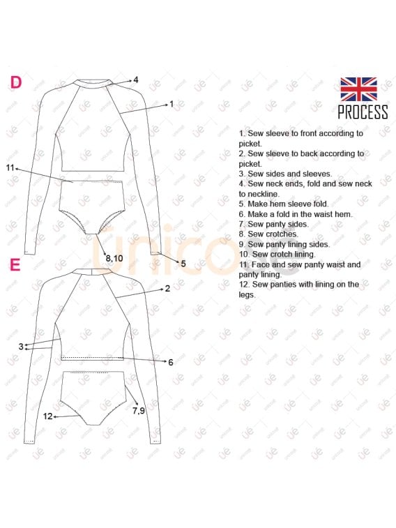 MOLDE TRAJE DE BAÑO 2 PIEZAS MUJER 2204