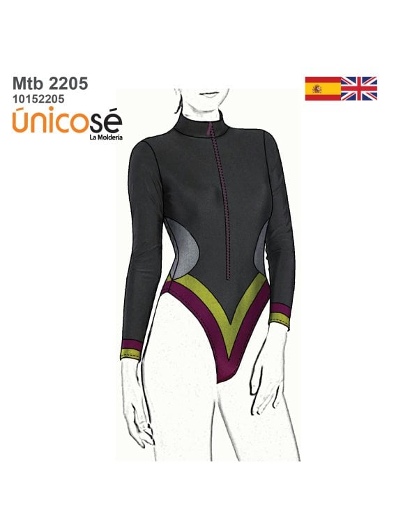 MOLDE TRAJE DE BAÑO 1 PIEZA MUJER 2205