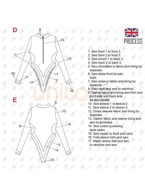 MOLDE TRAJE DE BAÑO 1 PIEZA MUJER 2205
