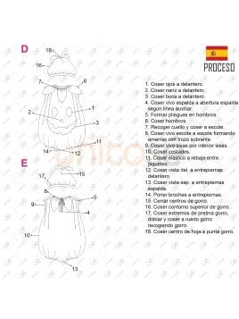MOLDE DISFRAZ DE CALABAZA BEBE 2216