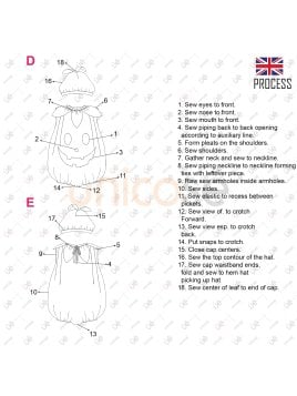 MOLDE DISFRAZ DE CALABAZA BEBE 2216